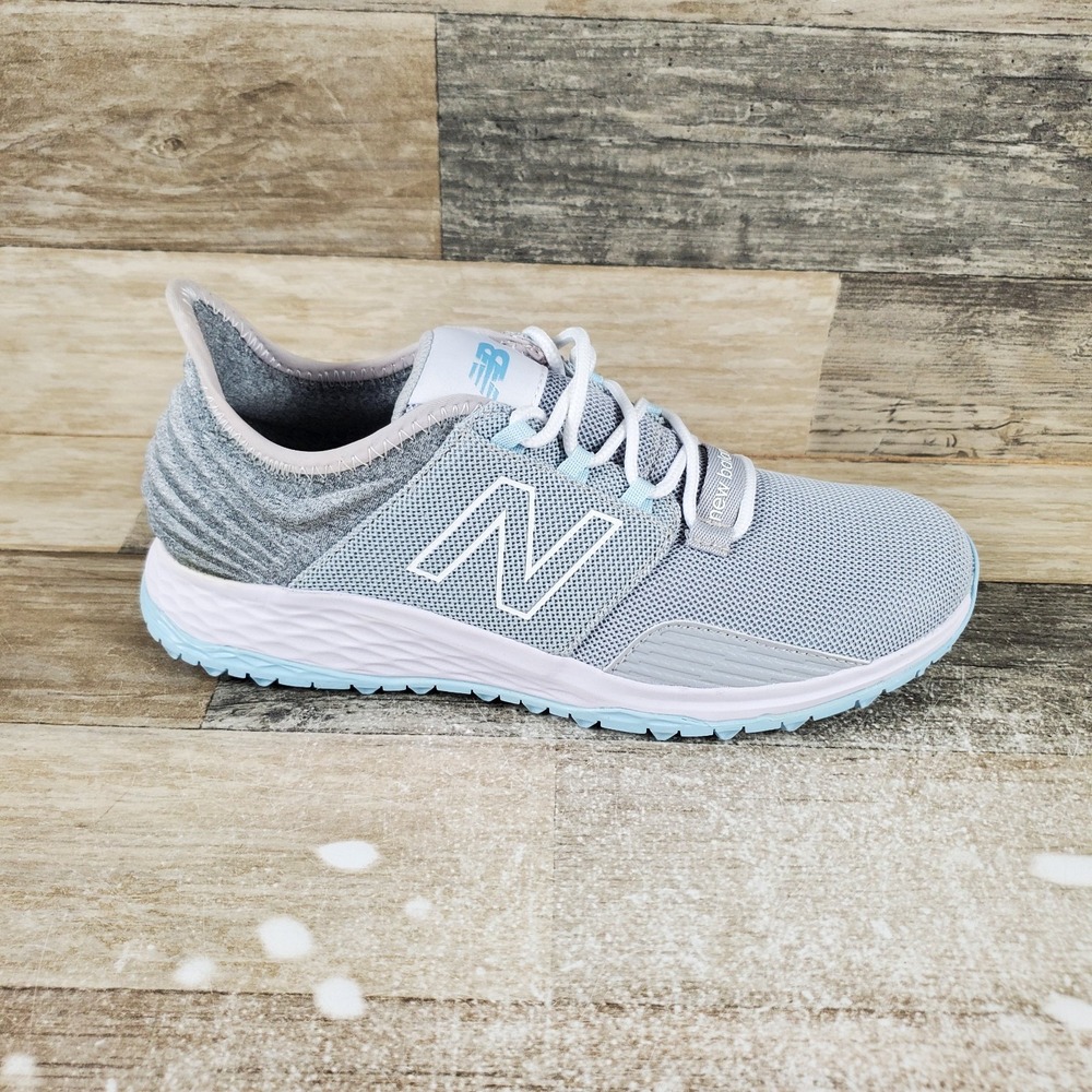 New Balance Fresh Foam Roav Womens Spikless Golf Shoes 7.5 Gray Blue‎ WG400GB